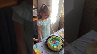 Внучка загадала желание.🎉🎁🥳