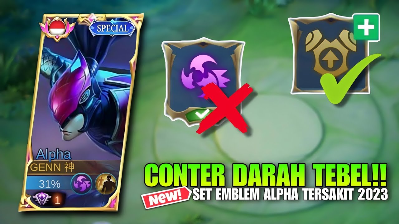 ALPHA MARKSMAN!!!GILA PARAH😱 | BUILD ALPHA TOP GLOBAL | NEW SET EMBLEM ...