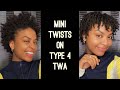 HOW TO: Mini Twists on TWA | Type 4 Hair