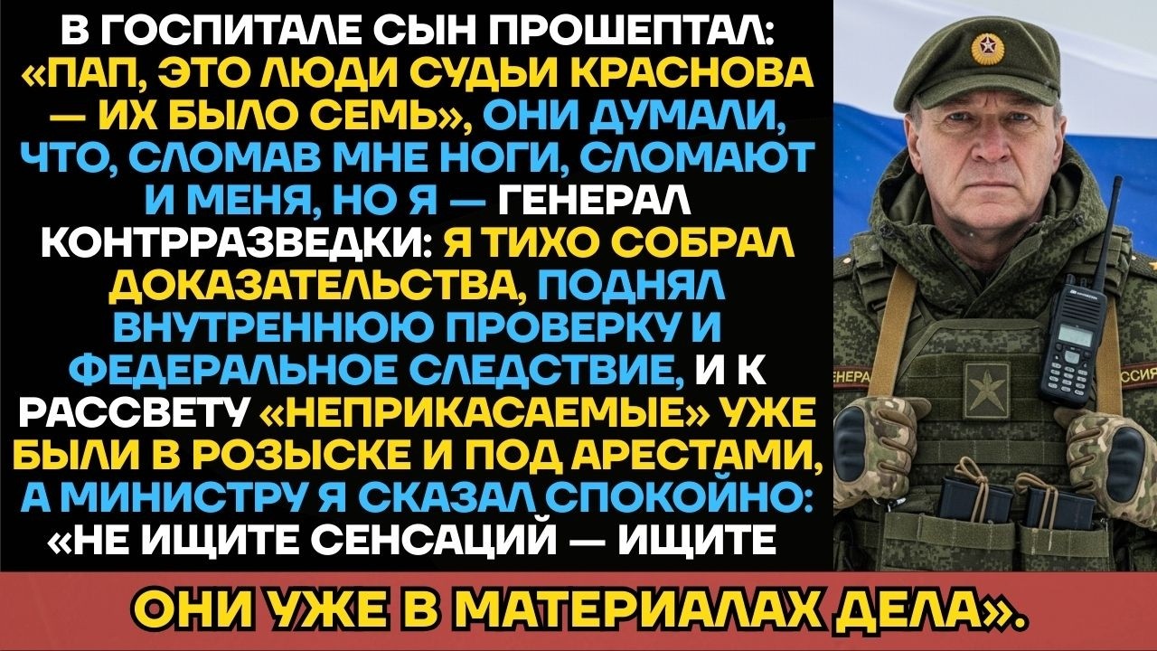 Судья Краснов Сломал Ноги Сыну Офицера! Генерал Утопил Банду Под Льдом За Сына
