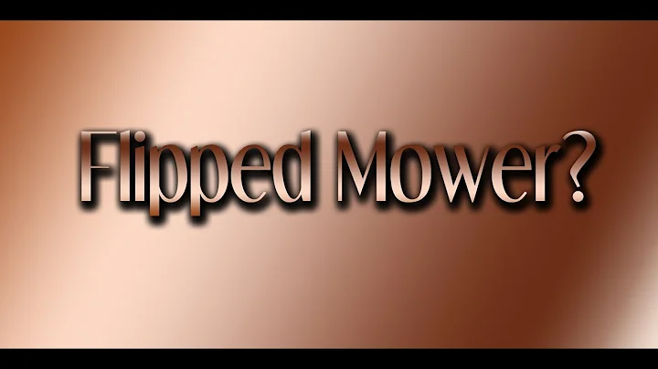 Mower tipped over and wont start