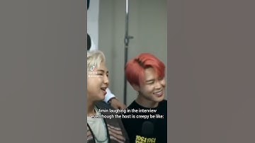 when jimin tries to laugh in uncomfortable interviews #meme