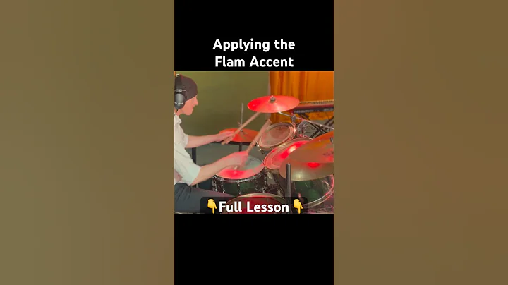 Flam Accent applied #drums #drumlessons #drummer #drumming #rudiments #johndavies #drumteacher
