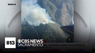 Evacuation orders in place as Holland Fire burns near Placerville
