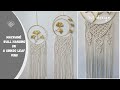 Macrame Wall Hanging on a Ginkgo Leaf Ring - Part 1