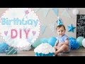 🎂 Baby Birthday 1 year party DIY | cake crash | how to make toddler BD party celebration awesome