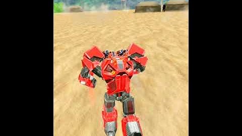Transforming robot battle in train robot games 3d and helicopter robot car games(1)