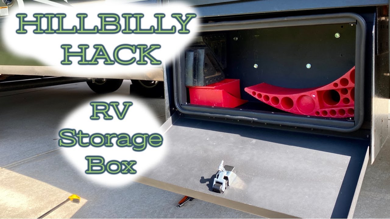 DIY Sliding Bin for Outdoor RV Storage Compartments (pics included!) – The  Crazy Outdoor Mama