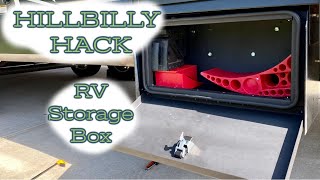 HILLBILLY HACK RV Storage Box Install... Rock Solid!!