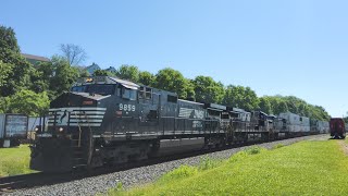 A Sunny Thursday on the Norfolk Southern Lehigh line in Phillipsburg with Dash 9s and Friendly Crews