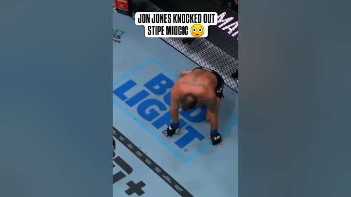 JON JONES KNOCKED OUT STIPE MIOCIC