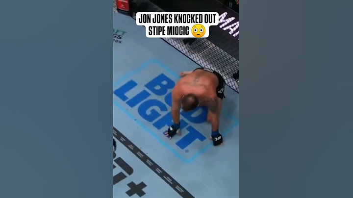 JON JONES KNOCKED OUT STIPE MIOCIC