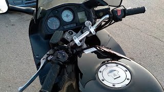 Прямоток и руль на Honda VFR800