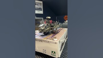 Completed Takom 1:35 scale AH-64E Apache #scalemodel #scalemodelkit #attackhelicopter