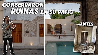 De casa ABANDONADA a HERMOSO Airbnb en Mérida l Conservaron RUINAS que cuentan su PASADO