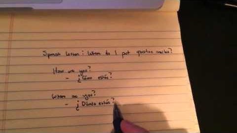 Spanish: Where do I put question marks?