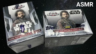 ASMR: 2023 Topps Chrome Star Wars / whispering / gum chewing screenshot 4