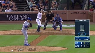 KC@DET: Collins ejected after striking out in the 8th