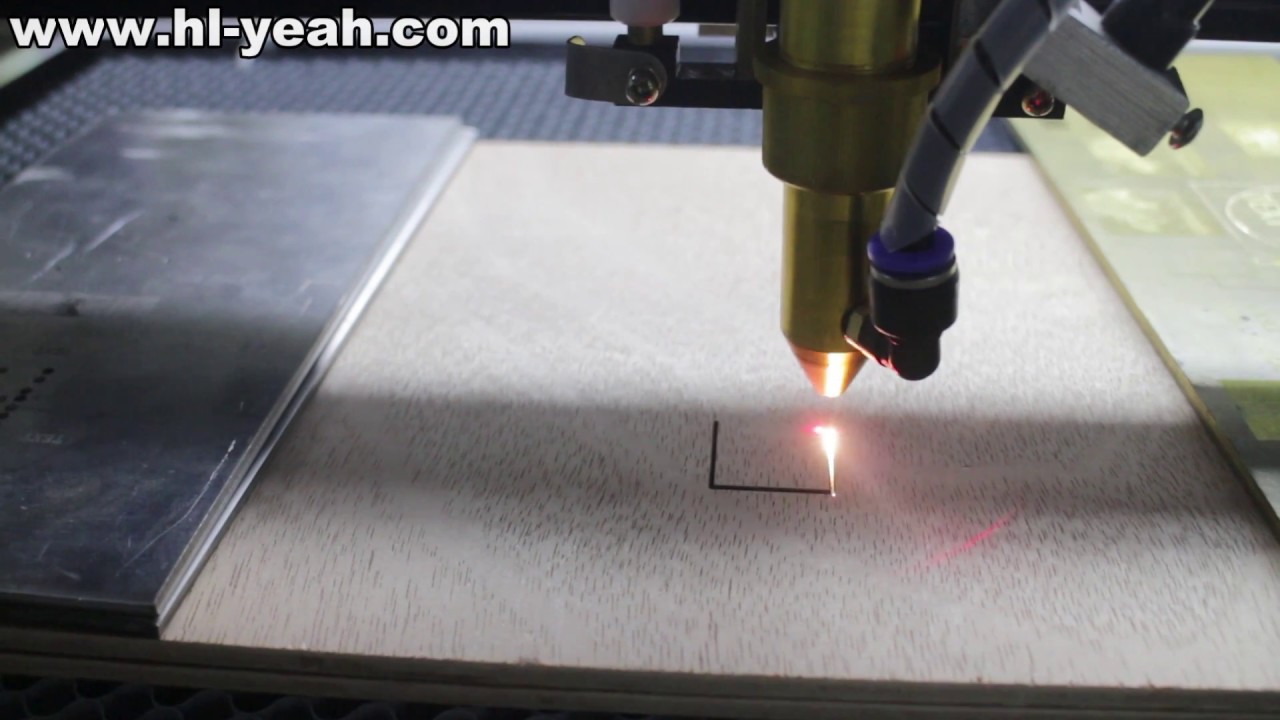 100W Laser Engrave Machine For Density Board and Plywood Cutting Video