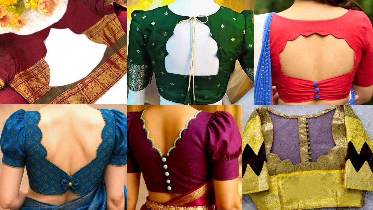 New Cut Work Blouse Designs😍 Latest Blouse Back Neck Ideas