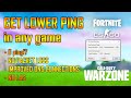 Lower ping and Fix Packet Loss in Fortnite ~ Network Optimization Tips