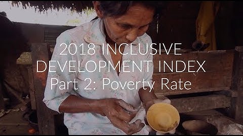 2018 Inclusive Development Index: Poverty Rates