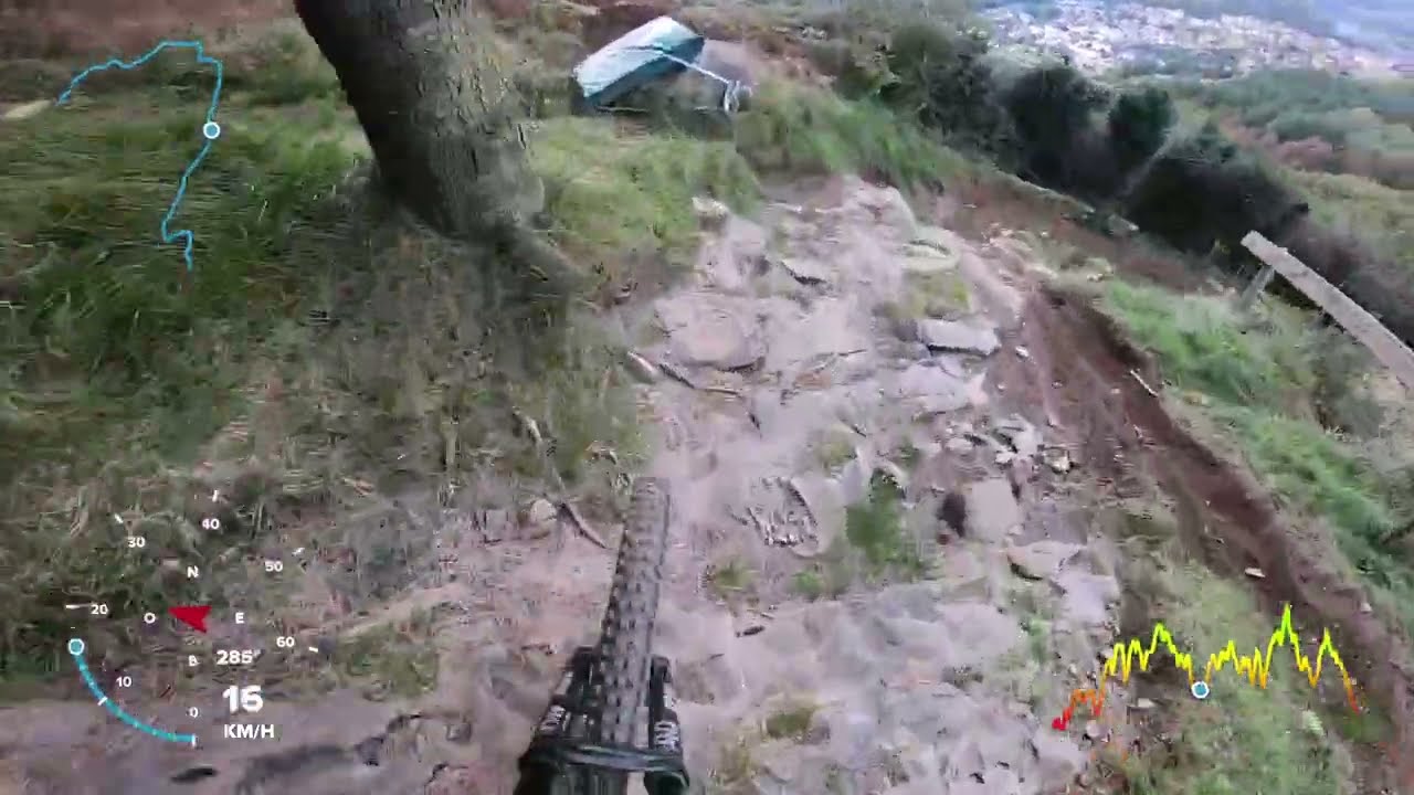 Lourdes DH test du nouveau vélo