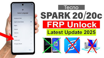 Tecno SPARK 20/20c : Google/ FRP Bypass - (Fixed YouTube Update) 100% Working (Without Pc)
