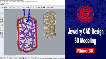 Dogtag Jewelry CAD Design Tutorial in Rhino 3D #46 (2018)