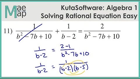 KutaSoftware: Algebra 1 - Rational Equations