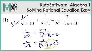 KutaSoftware: Algebra 1 - Rational Equations
