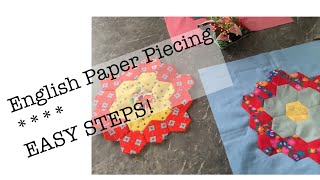 Friendly Sampler block 6 | English Paper Piecing | Grandmother’s flower garden