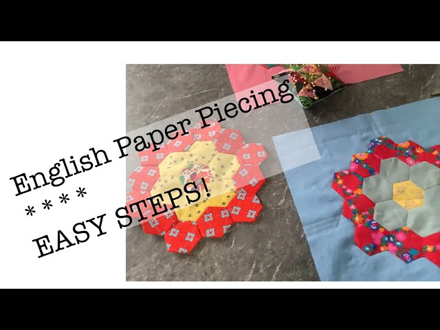 🧵 ENGLISH PAPER PIECING BASICS - USE YOUR SCRAPS 