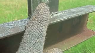 Only a few know the technique of welding plate iron to square iron