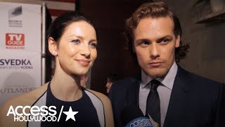 Caitriona Balfe & Sam Heughan Excited For Fans To See S2 Of ‘Outlander’ | Access Hollywood