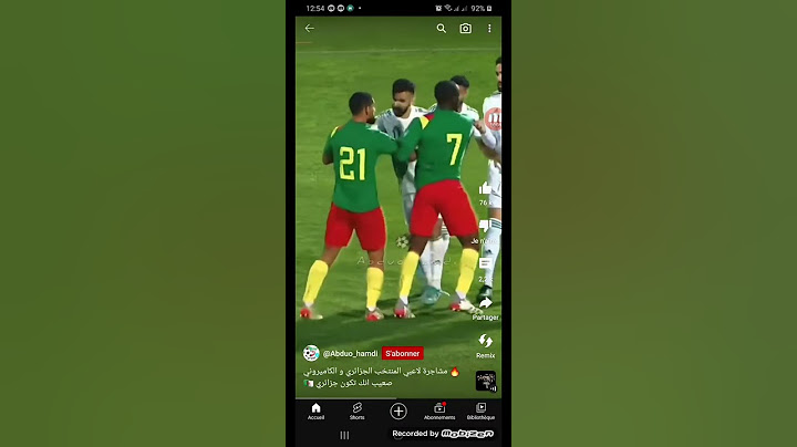 مشاجرة لاعبين المنتخب الجزائري والمنتخب الكمروني
