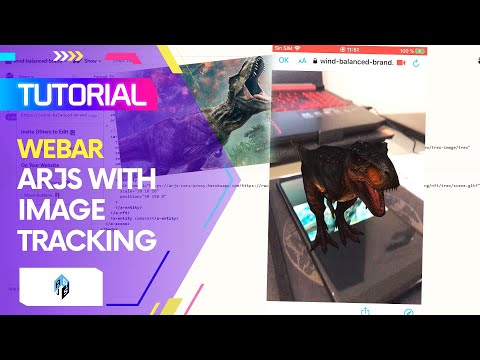 ARJS Tutorial - Image tracking with A-frame | 3D & Video (EN Captions)