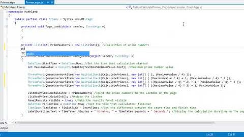 ASP.NET 4.5 Expert Skills Lesson 3-7: Use the ThreadPool class to manage multiple threads