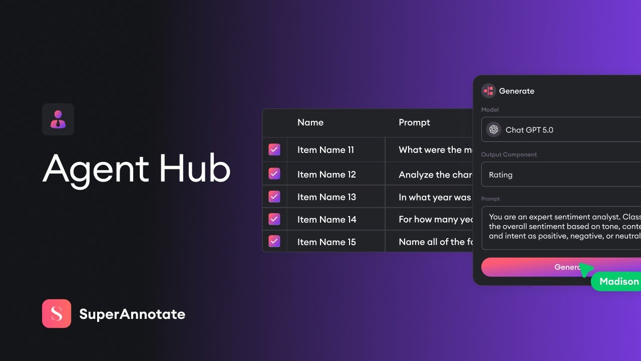 Announcing SuperAnnotate Agent Hub