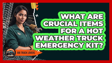 What Are Crucial Items For A Hot Weather Truck Emergency Kit?