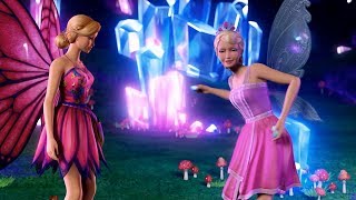 Barbie Mariposa The Fairy Princess Rainbow Rocks Skipping At Glowwater Falls