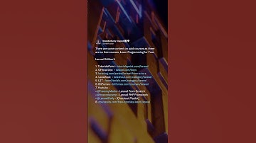 Learn Laravel From Scratch using These Resources #laravel #developer #learnprogramming