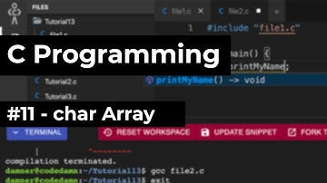 C Programming #11: Strings as an array