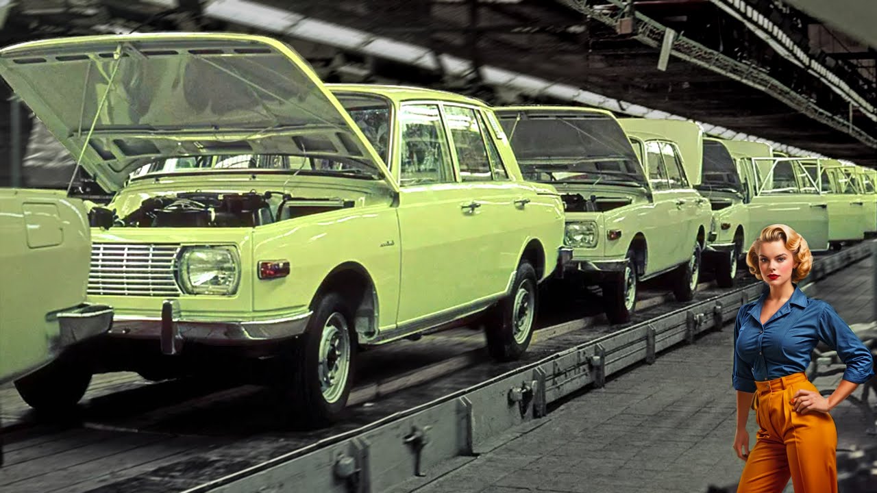 Wartburg Manufacturing process inside German factory - AWE Eisenach (Classic Wartburg 353)