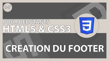 [#40] Création du footer sur notre projet | HTML5/CSS3 pour les débutants