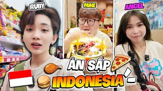Ruby 1 Ngày Khám Phá ĂN HẾT ĐỒ ĂN Ở INDO Cùng Mike Và Angel Kiểu !!!