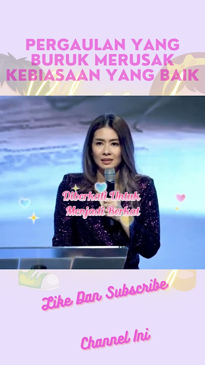 Ps Nita Setiawan - Pergaulan Yang Buruk Merusak Kebiasaan Yang Baik #nitasetiawan #khotbahkristen