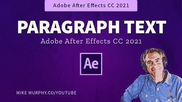 After Effects: How To Create Paragraph Text