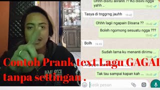 Prank Chat Lagu Vierra-,Terlalu Lama - Versi Prank gagal