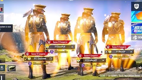 Attitude with Conqueror Squad || PUBG Mobile Conqueror Entry status.